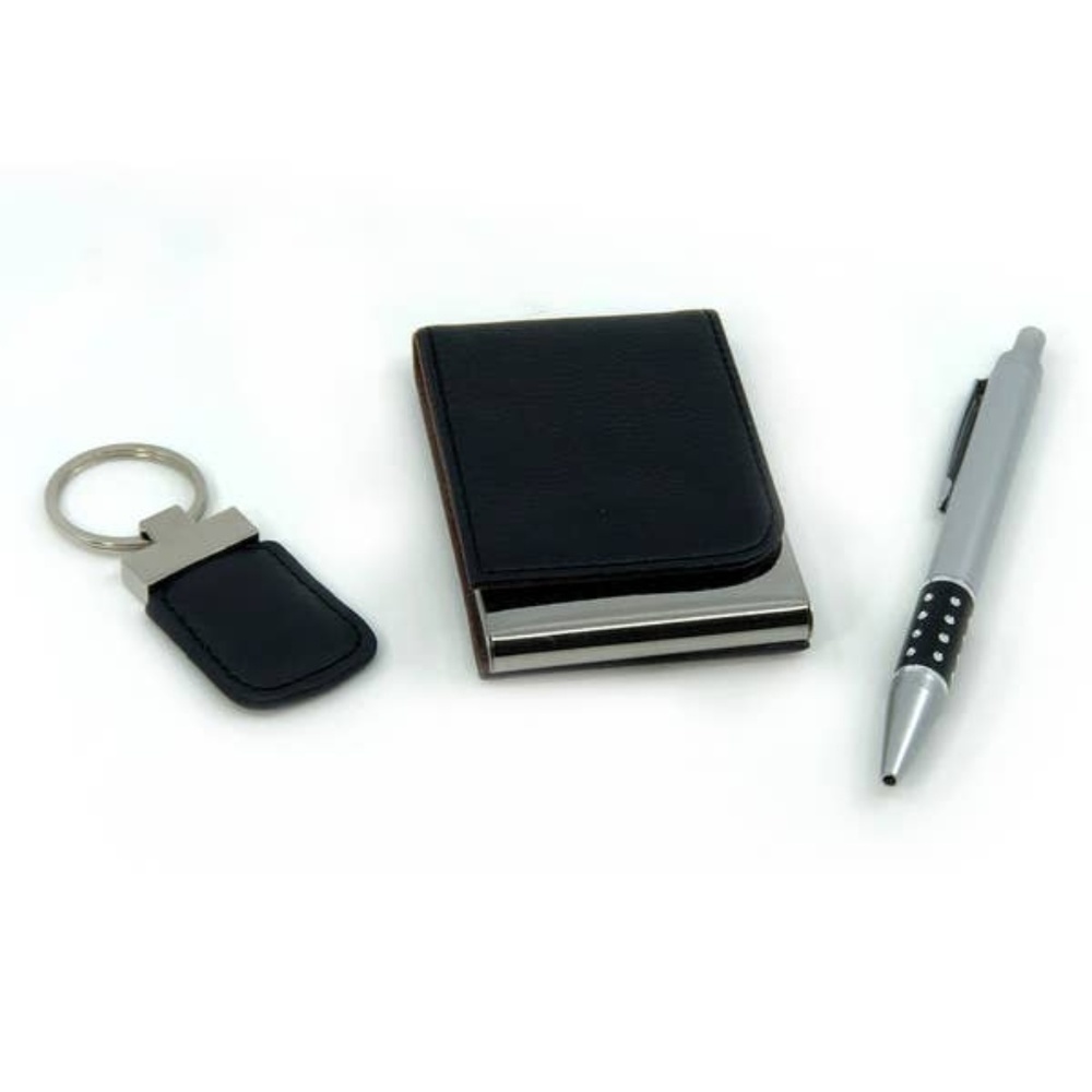 Men's Gift Set Silver/Black